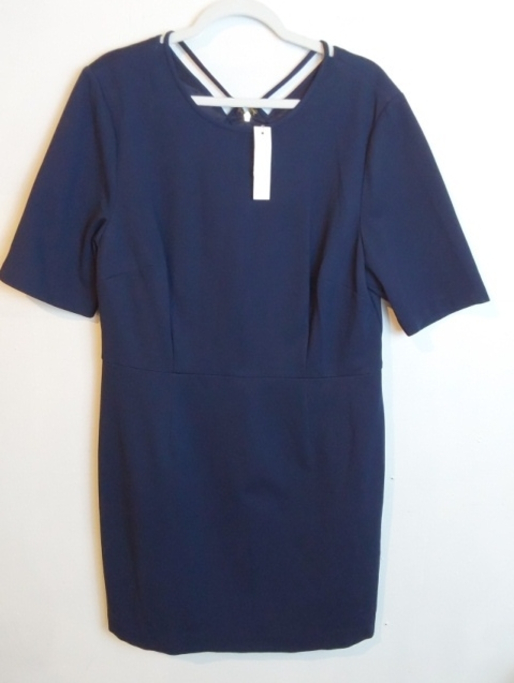 Trina Turk| Womens Indigo Blue Aroma Dress Midi Business Career Sz.16